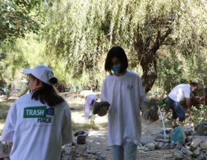 Cleanup for World CleanUp Day at Gafur Gulyam Park, Uzbekistan, #17 ASPnet secondary school